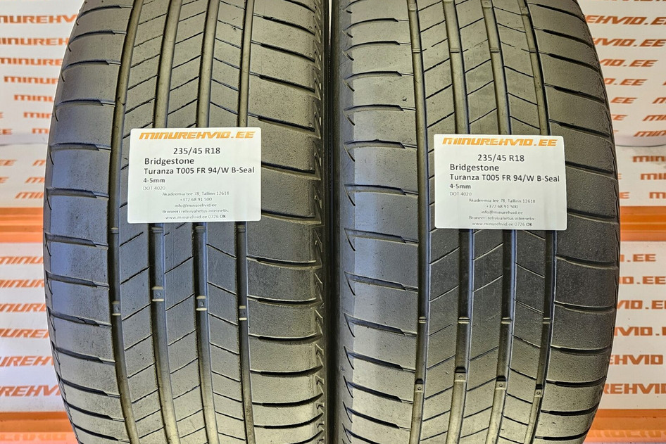 Used summer tire 235/45R18 Bridgestone Turanza T005 FR 94/W B-Seal
