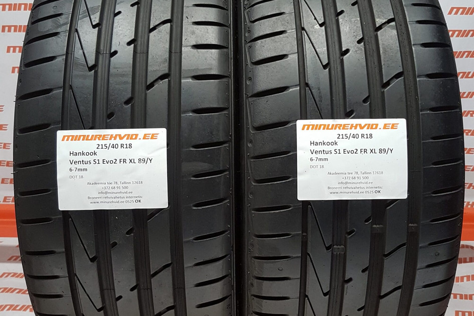 Used summer tire 215/40R18 Hankook Ventus S1 Evo 2 FR XL 89/Y