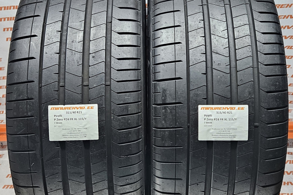 Подержанный летняя шина 315/40R21 Pirelli P Zero PZ4 FR XL 115/Y