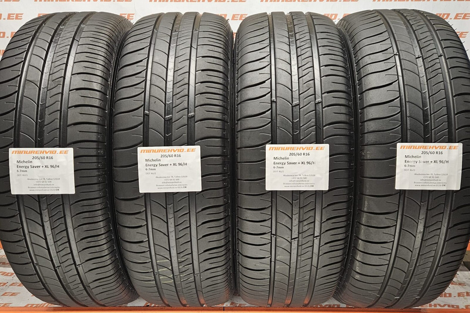 Подержанный летняя шина 205/60R16 Michelin Energy Saver + XL 96/H 4621
