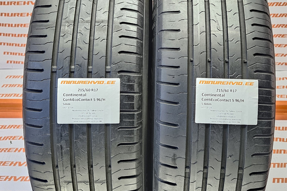 Подержанный летняя шина 215/60R17 Continental ContiEcoContact 5 96/H 1724