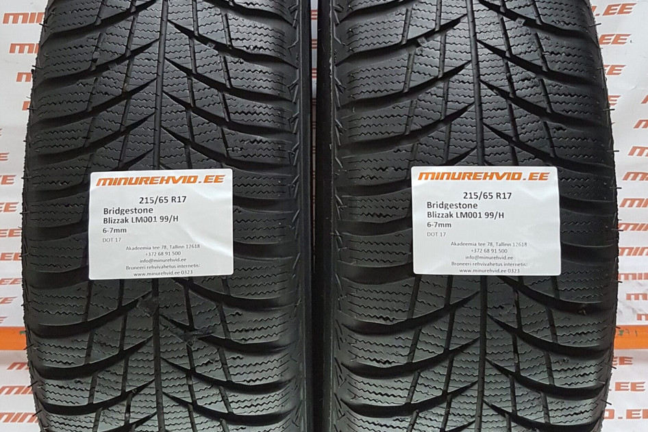 Used studless winter tire 215/65R17 Bridgestone Blizzak LM001 99/H