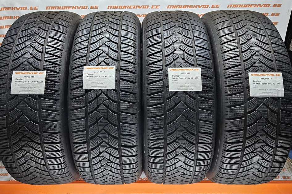 Used studless winter tire 235/60R18 Dunlop Winter Sport 5 SUV XL 107/H