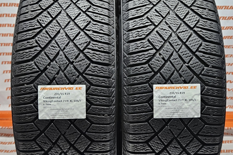 Kasutatud lamellrehv 235/55R19 Continental VikingContact 7 FR XL 105/T.