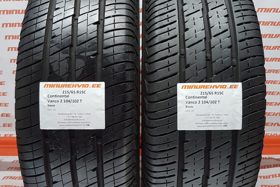 Kasutatud suverehv 215/65R15 Continental Vanco 2 104/102 T