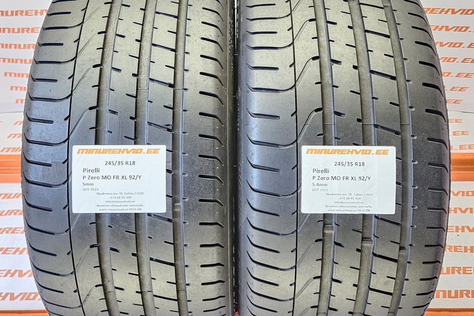 Подержанный летняя шина 245/35R18 Pirelli P Zero MO FR XL 92/Y