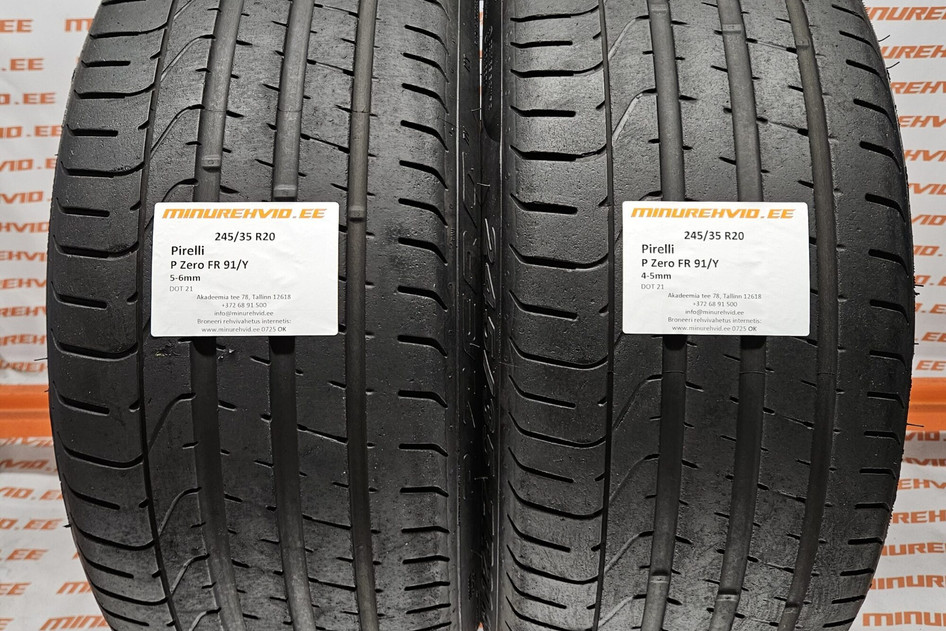 Used summer tire 245/35R20 Pirelli P Zero FR 91/Y