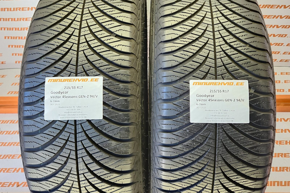 Kasutatud lamellrehv 215/55R17 GoodYear Vector 4Seasons GEN-2 94/V