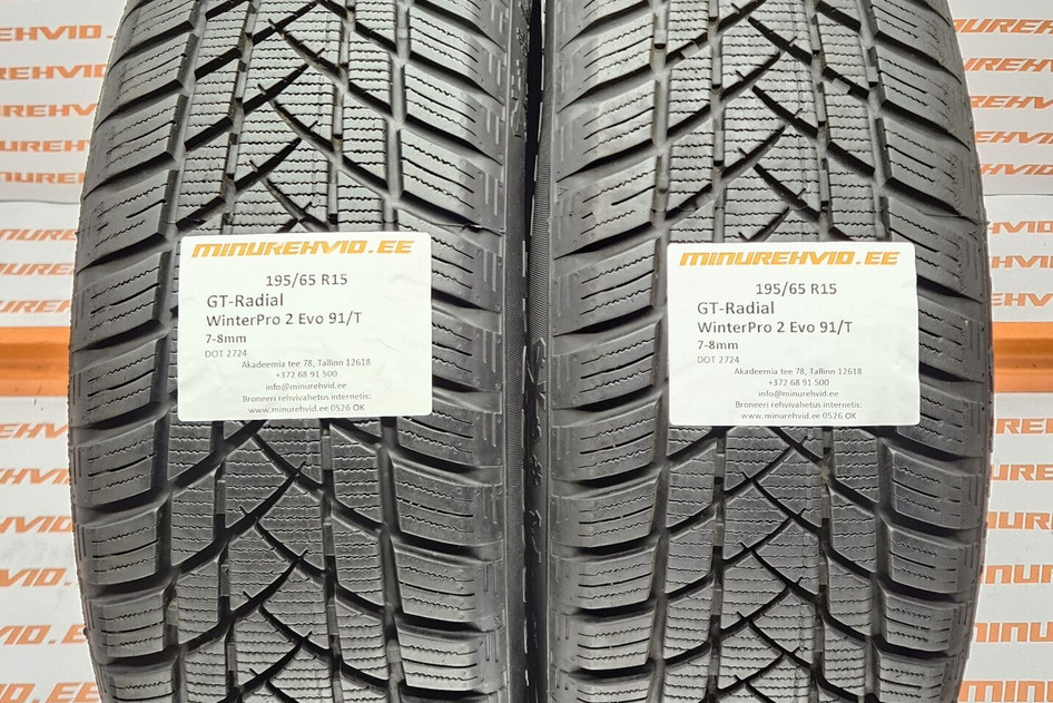 Kasutatud lamellrehv 195/65R15 GT Radial WinterPro 2 Evo 91/T