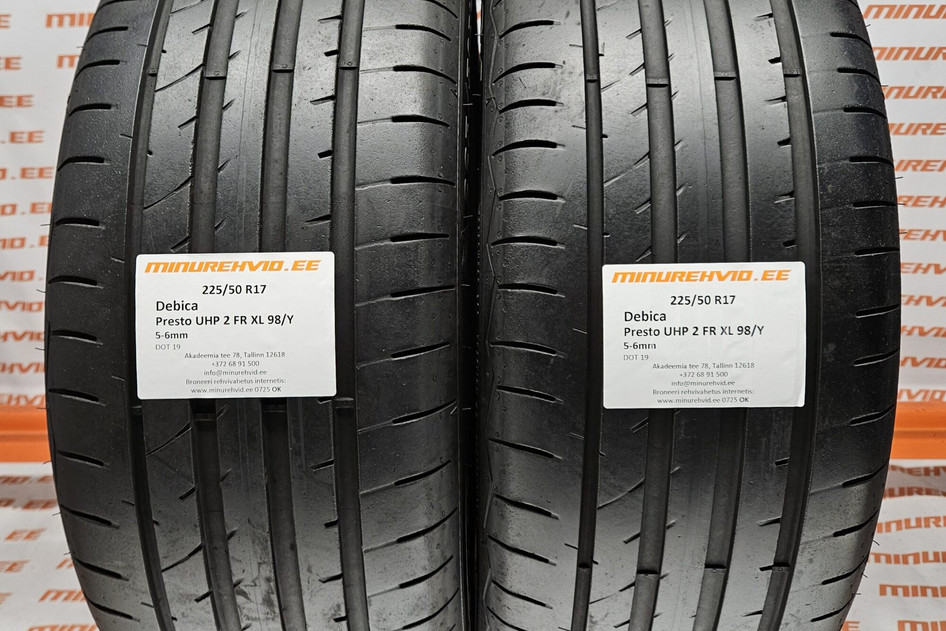 Kasutatud suverehv 225/50R17 Debica Presto UHP 2 FR XL 98/Y