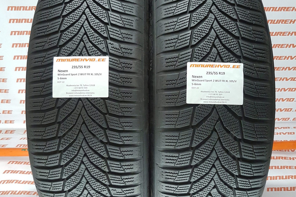Used studless winter tire 235/55R19 Nexen WinGuard Sport 2 WU7 FR XL 105/V