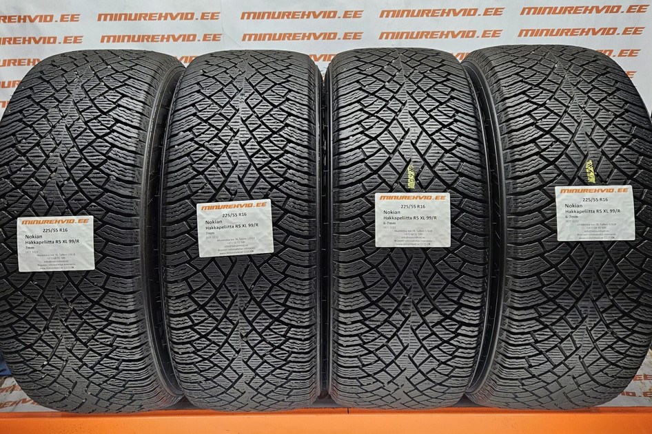 Used studless winter tire 225/55R16 Nokian Hakkapeliitta R5 XL 99/R