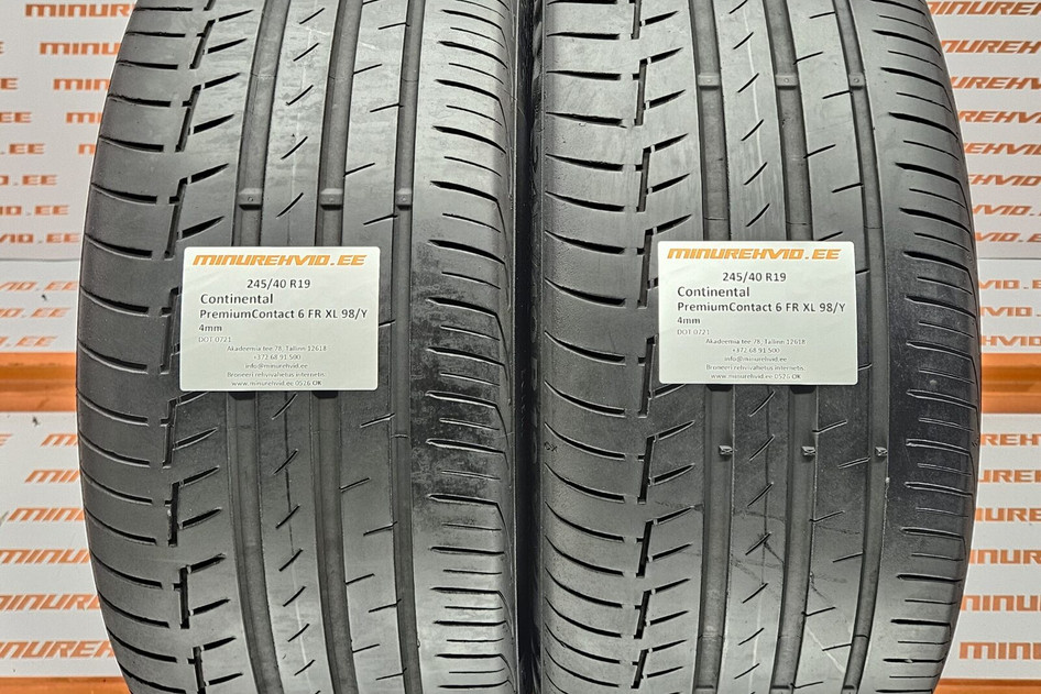 Kasutatud suverehv 245/40R19 Continental PremiumContact 6 FR XL 98/Y