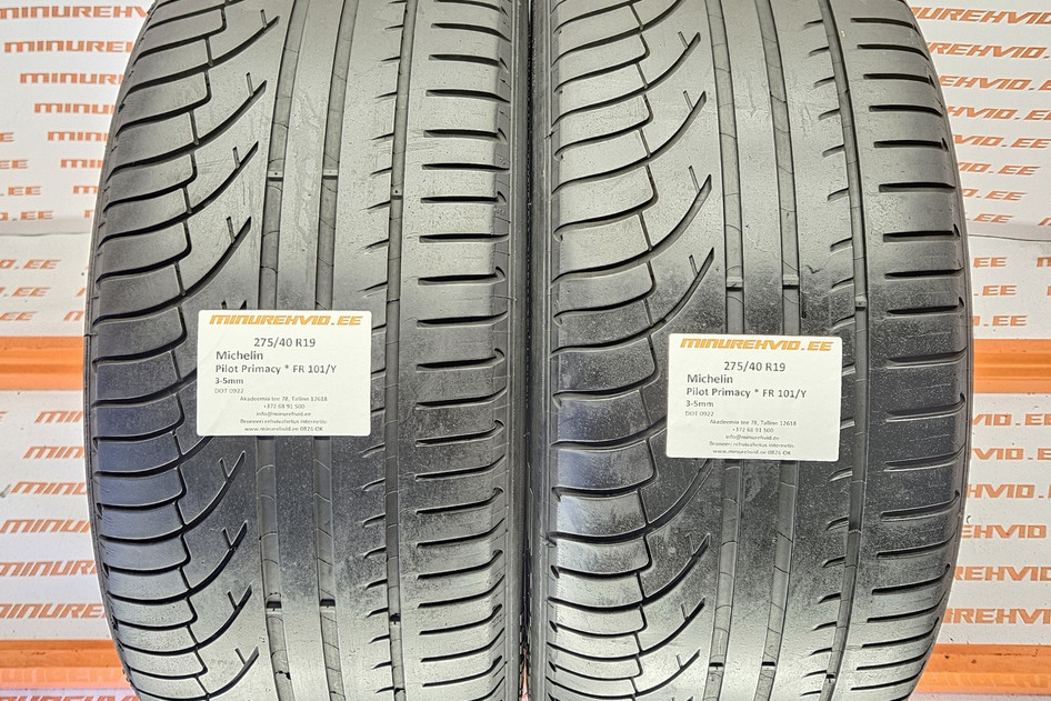 Used summer tire 275/40R19 Michelin Pilot Primacy * FR 101/Y
