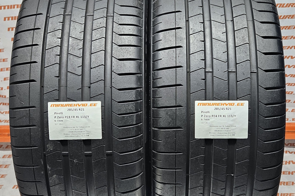 Подержанный летняя шина 285/45R21 Pirelli P Zero PZ4 FR XL 113/Y