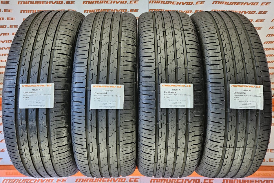Kasutatud suverehv 215/55R17 Continental EcoContact 6 94/V Conti Seal like new