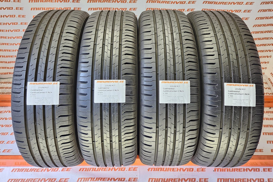 Used summer tire 215/60R17 Continental ContiEcoContact 5 96/H 2723