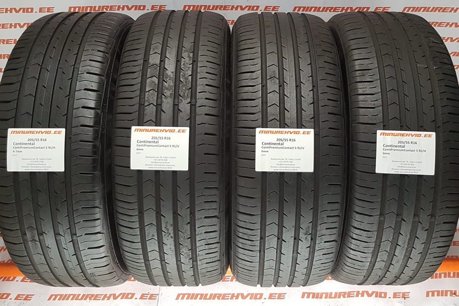 Kasutatud suverehv 205/55R16 Continental ContiPremiumContact 5 91/W