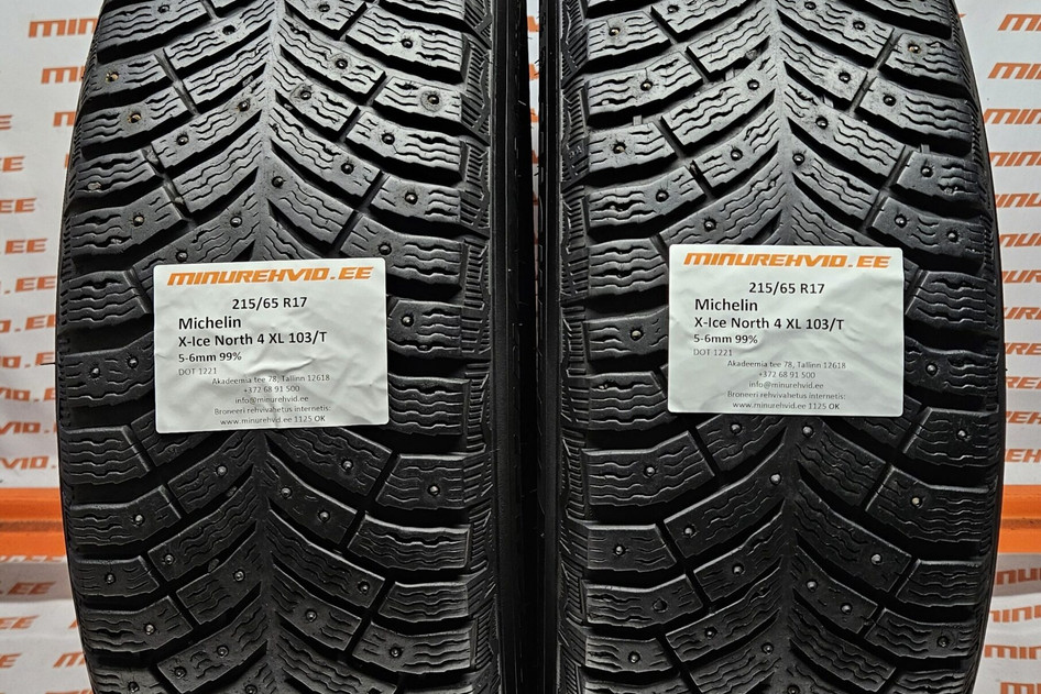 Used studded tire 215/65R17 Michelin X-Ice North 4 XL 103/T