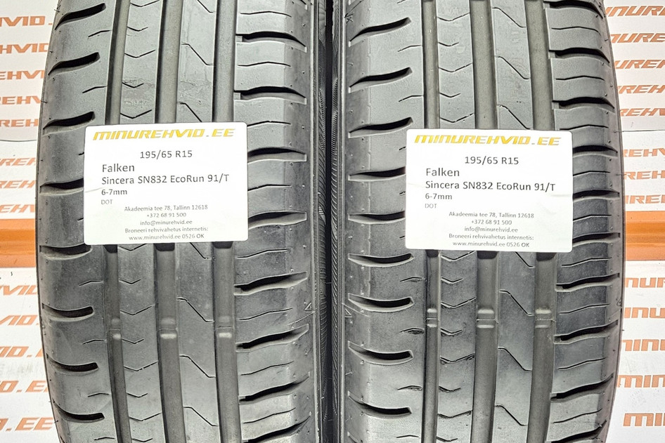 Used summer tire 195/65R15 Falken Sincera SN832 EcoRun 91/T