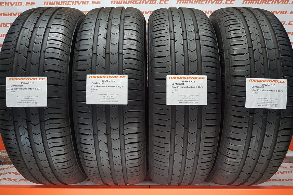 Kasutatud suverehv 195/65R15 ContiPremiumContact 5 91/V