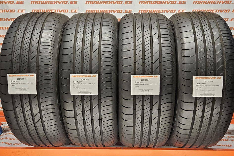Used summer tire 205/50R17 GoodYear EfficientGrip Performance 2 XL 93/V 1325