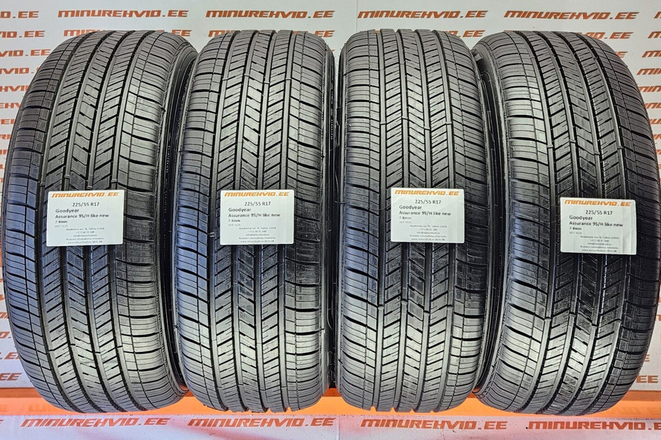 Used summer tire 225/55R17 GoodYear Assurance 95/H like new