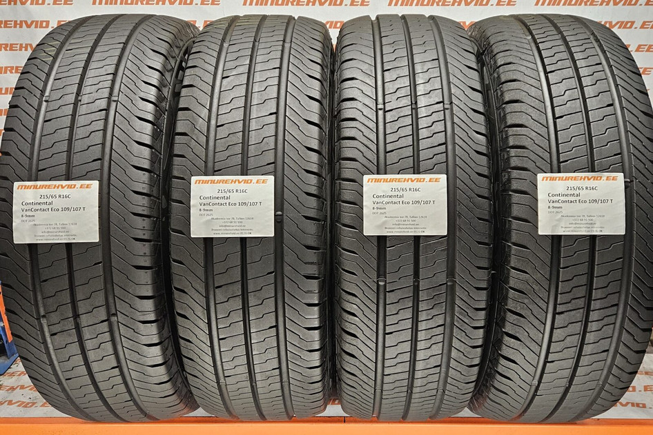 Подержанный летняя шина 215/65R16 Continental VanContact Eco 109/107 T