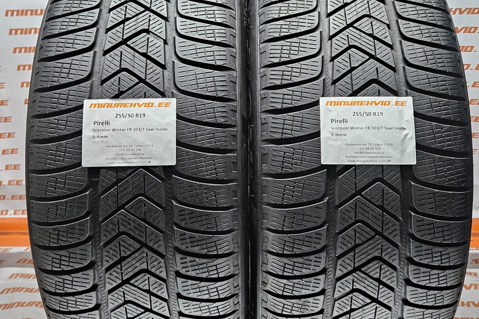 Used studless winter tire 255/50R19 Pirelli Scorpion Winter FR 103/T Seal Inside