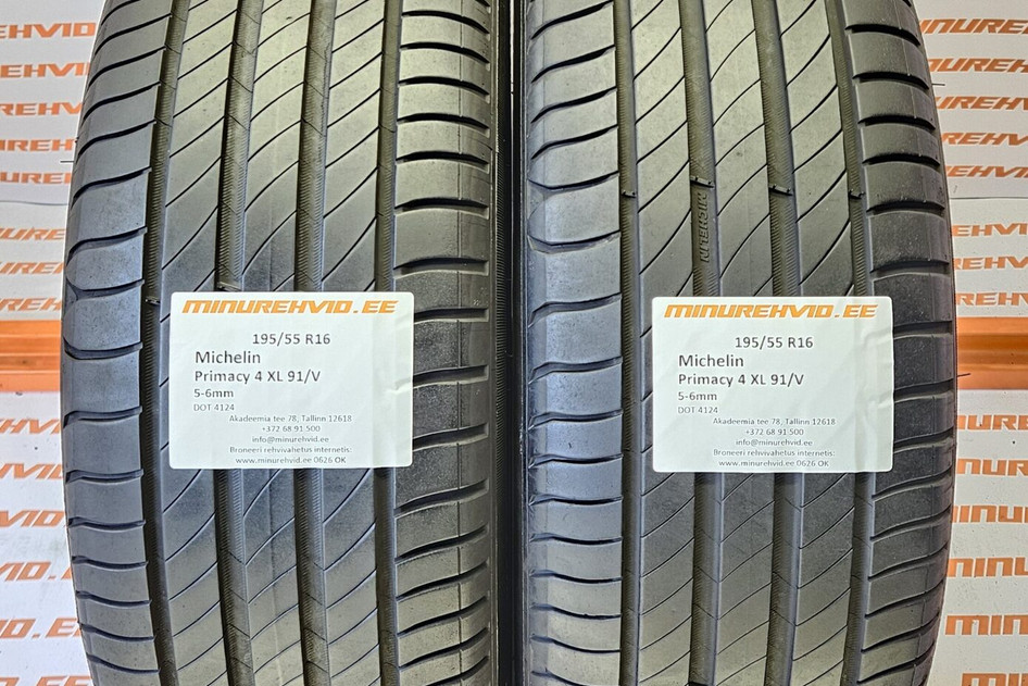 Used summer tire 195/55R16 Michelin Primacy 4 XL 91/V