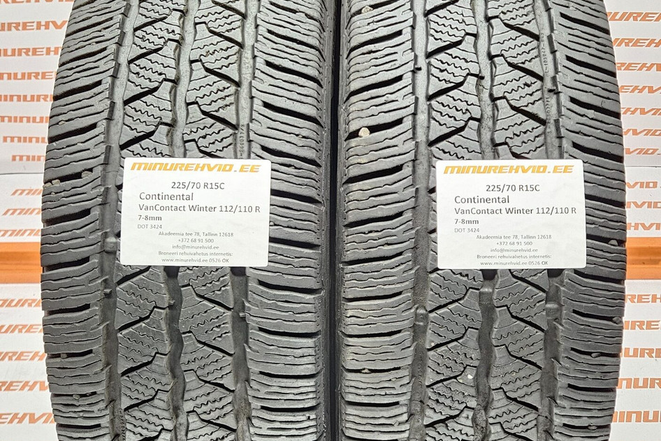 Kasutatud lamellrehv 225/70R15 Continental VanContact Winter 112/110 R