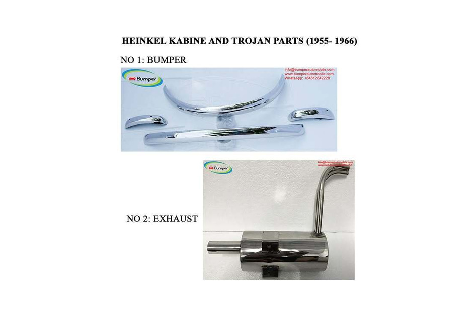 Heinkel Kabine and Trojan (1955-1966) Bumper Parts for Classic