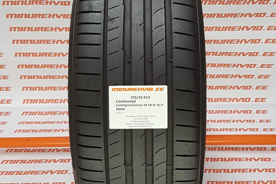 Kasutatud suverehv 235/35R19 Continental ContiSportContact 5P FR XL 91/Y/