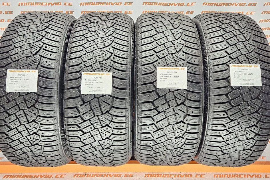 Used studded tire 225/55R17 Continental IceContact 2 XL 101/T