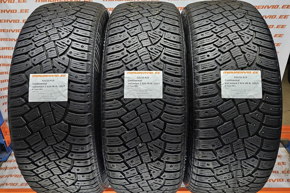 Used studded tire 235/55R19 Continental IceContact 2 SUV FR XL 105/T