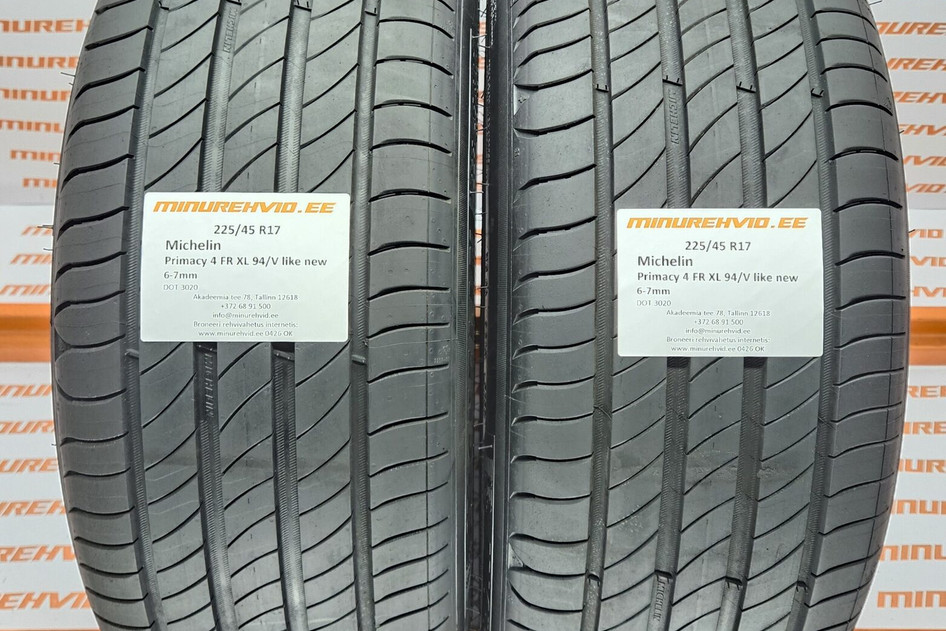 Used summer tire 225/45R17 Michelin Primacy 4 FR XL 94/V like new 2.