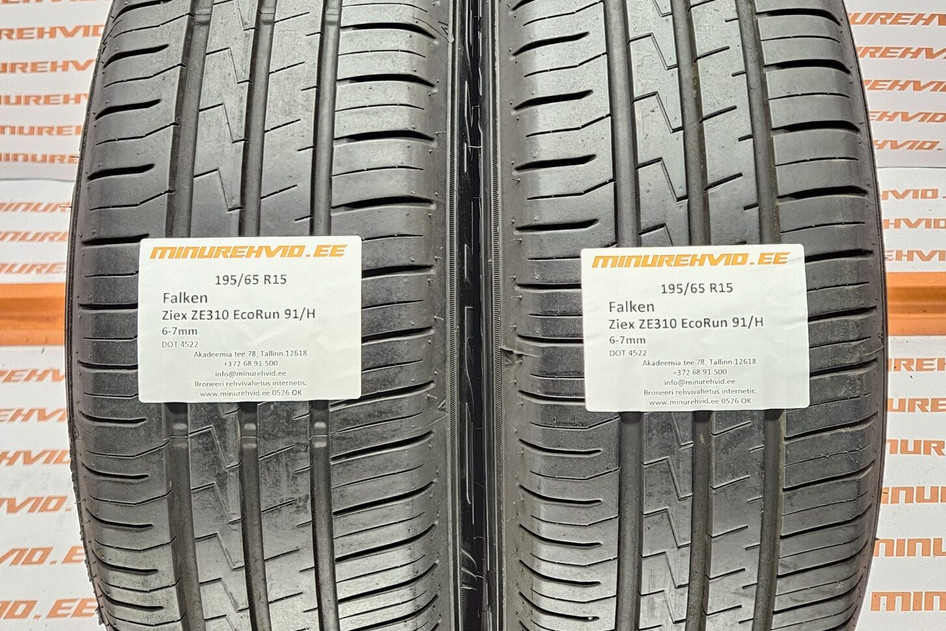 Used summer tire 195/65R15 Falken Ziex ZE310 EcoRun 91/H