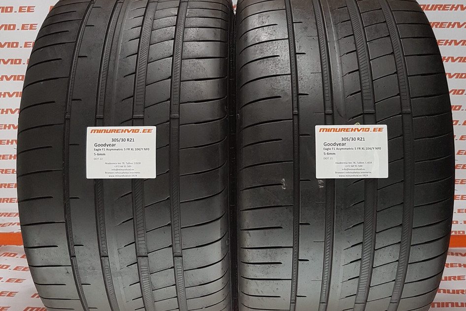 Kasutatud suverehv 305/30R21 GoodYear Eagle F1 Asymmetric 5 FR XL 104/Y NF0