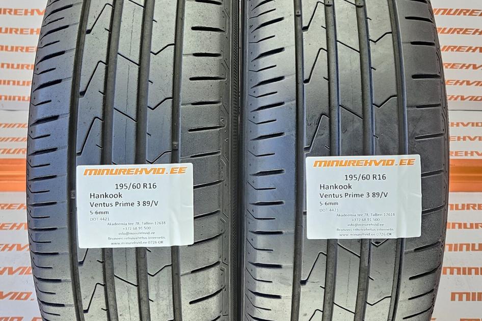 Used summer tire 195/60R16 Hankook Ventus Prime 3 89/V