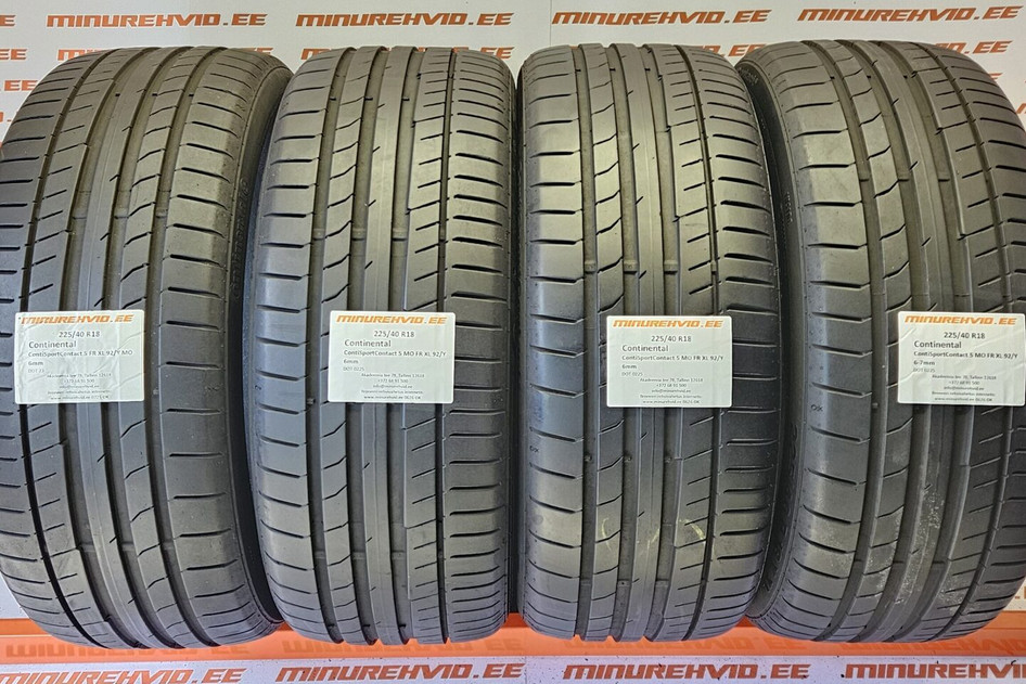 Kasutatud suverehv 225/40R18 Continental ContiSportContact 5 MO FR XL 92/Y 3x0225 1x23