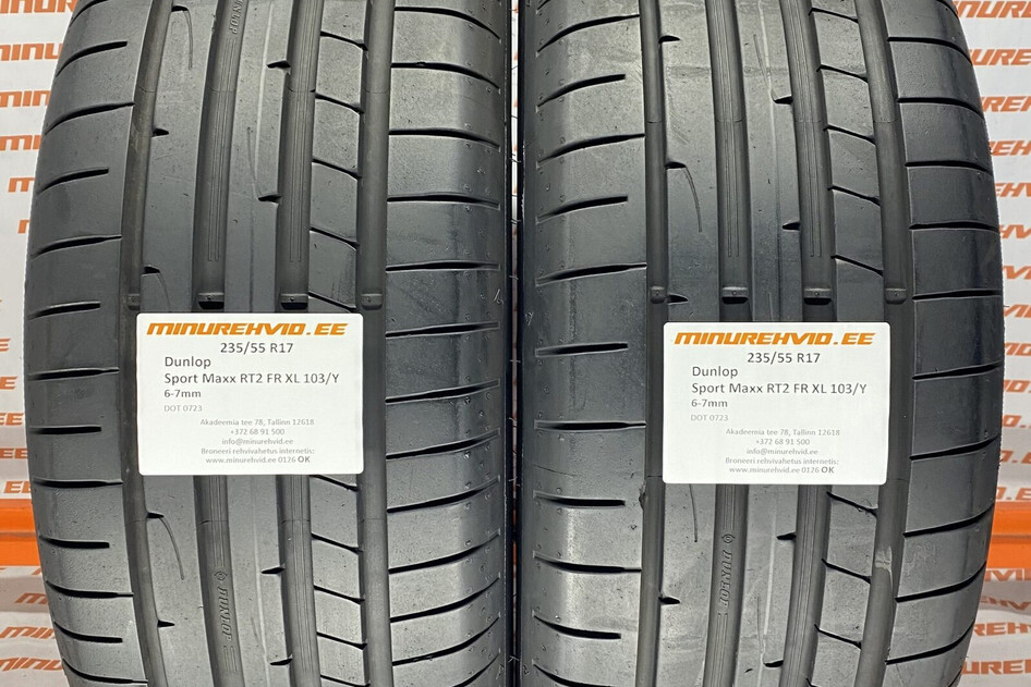 Used summer tire 235/55R17 Dunlop Sport Maxx RT2 FR XL 103/Y