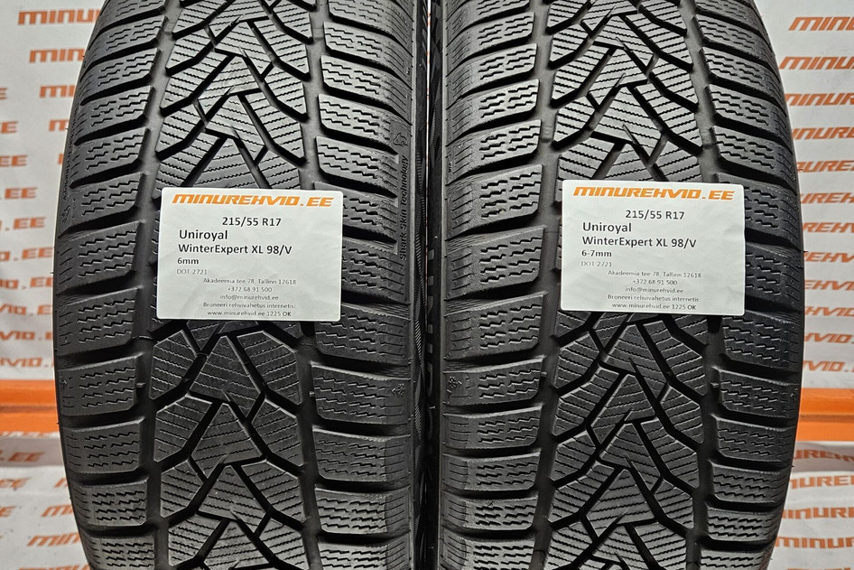 Used studless winter tire 215/55R17 Uniroyal WinterExpert XL 98/V