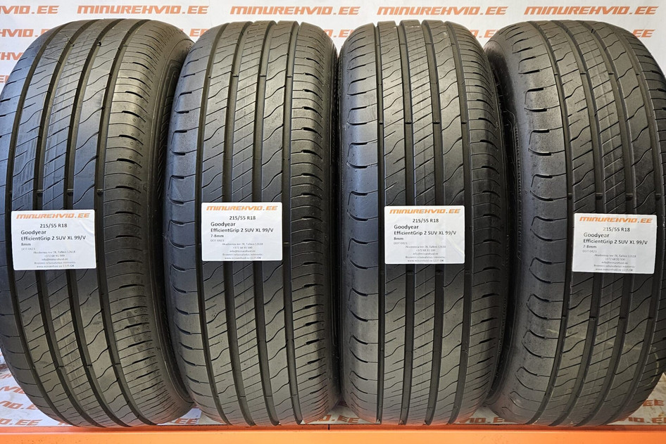 Used summer tire 215/55R18 GoodYear EfficientGrip 2 SUV XL 99/V