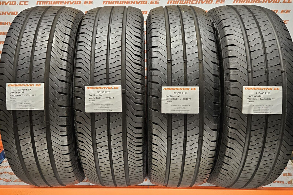 Подержанный летняя шина 215/60R17 Continental VanContact Eco 109/107 T 2224