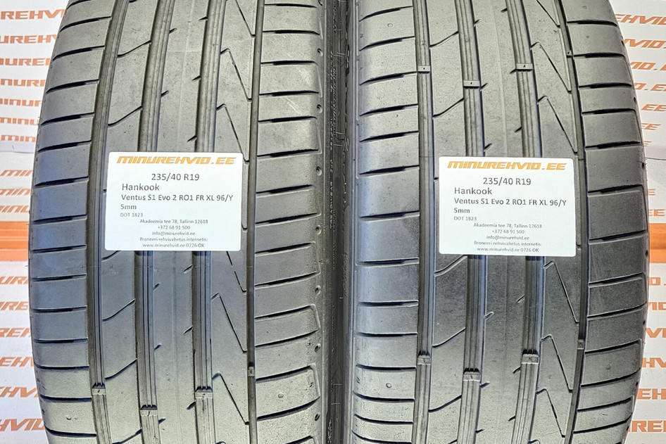 Used summer tire 235/40R19 Hankook Ventus S1 Evo 2 RO1 FR XL 96/Y