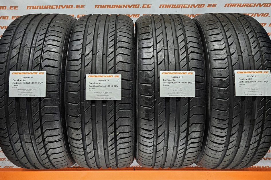 Kasutatud suverehv 205/40R17 Continental ContiSportContact 5 FR XL 84/V
