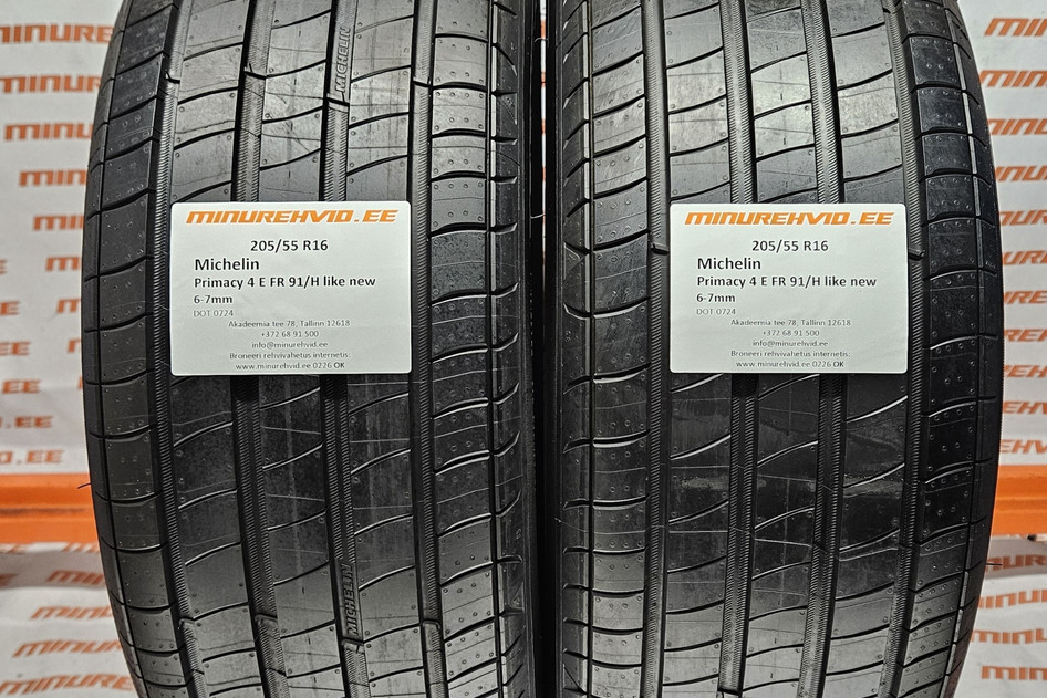 Used summer tire 205/55R16 Michelin Primacy 4 E 91/H like new
