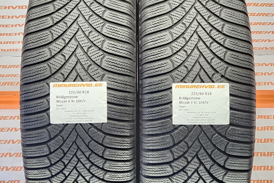 Kasutatud lamellrehv 225/60R18 Bridgestone Blizzak 6 XL 104/V