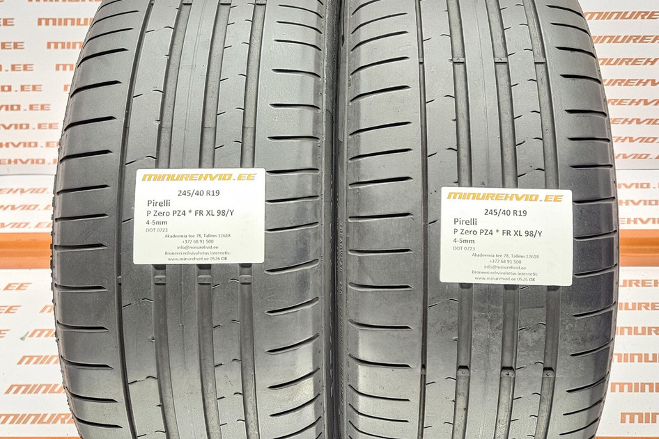Подержанный летняя шина 245/40R19 Pirelli P Zero PZ4 * FR XL 98/Y