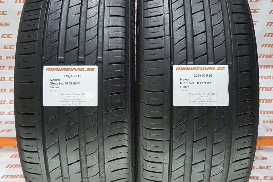 Kasutatud suverehv 225/40R19 Nexen N Fera SU1 FR XL 93/Y